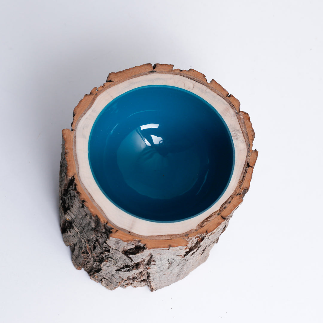 Log Bowl Size 5 - Turquiose
