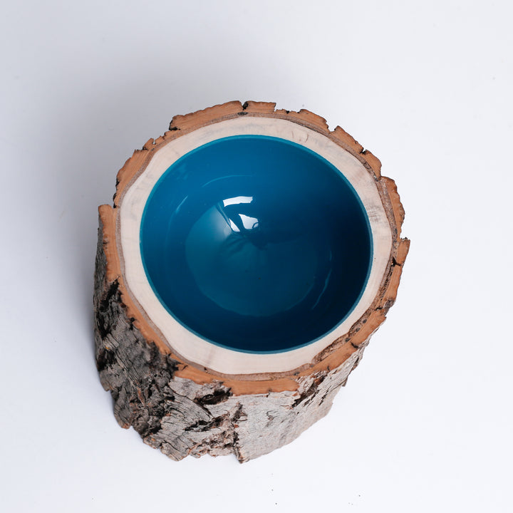 Log Bowl Size 5 - Turquiose