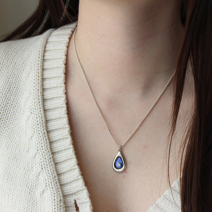 Pendant, Tear Drop, Peridot