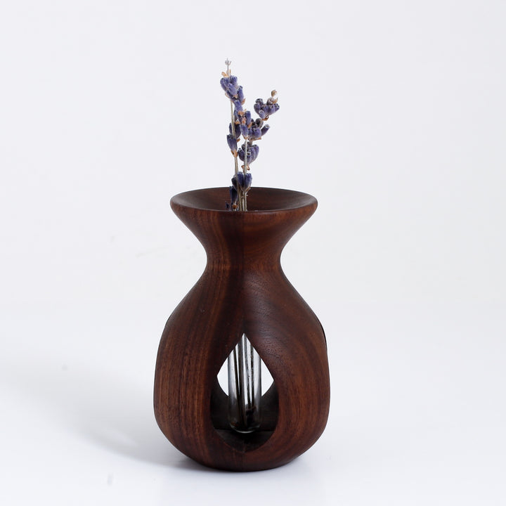 Bud Vase With Glass Insert