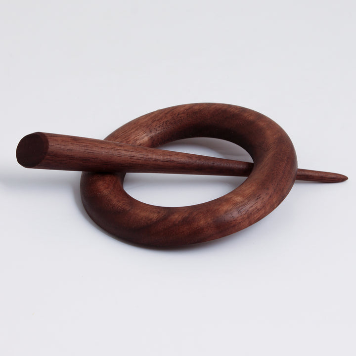Shawl Pin Set - Walnut