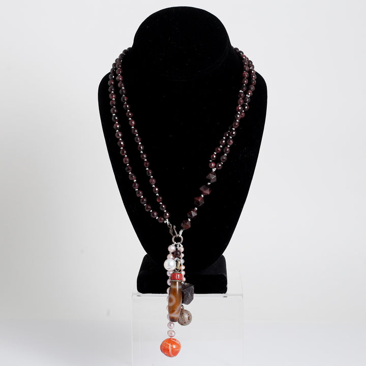 Necklace, MultiColorSemiPreStone