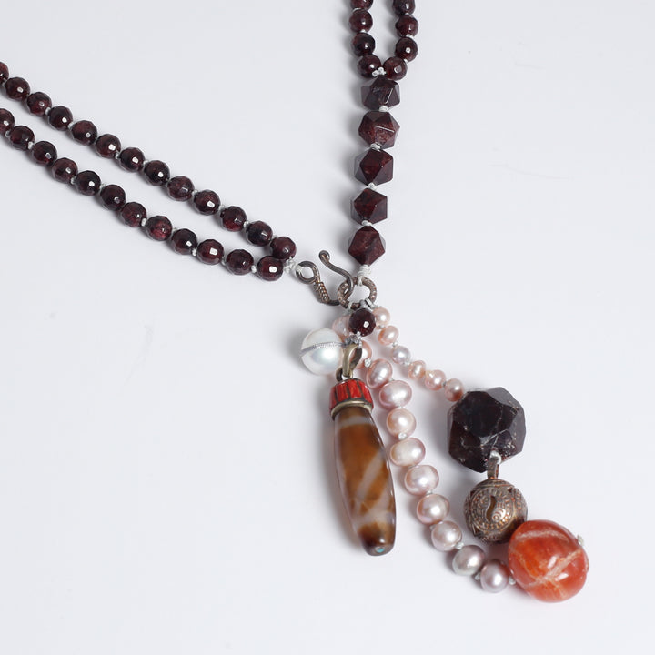 Necklace, MultiColorSemiPreStone