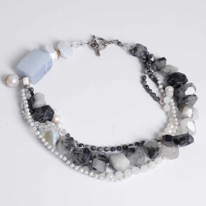 Necklace, Garnet, Agate