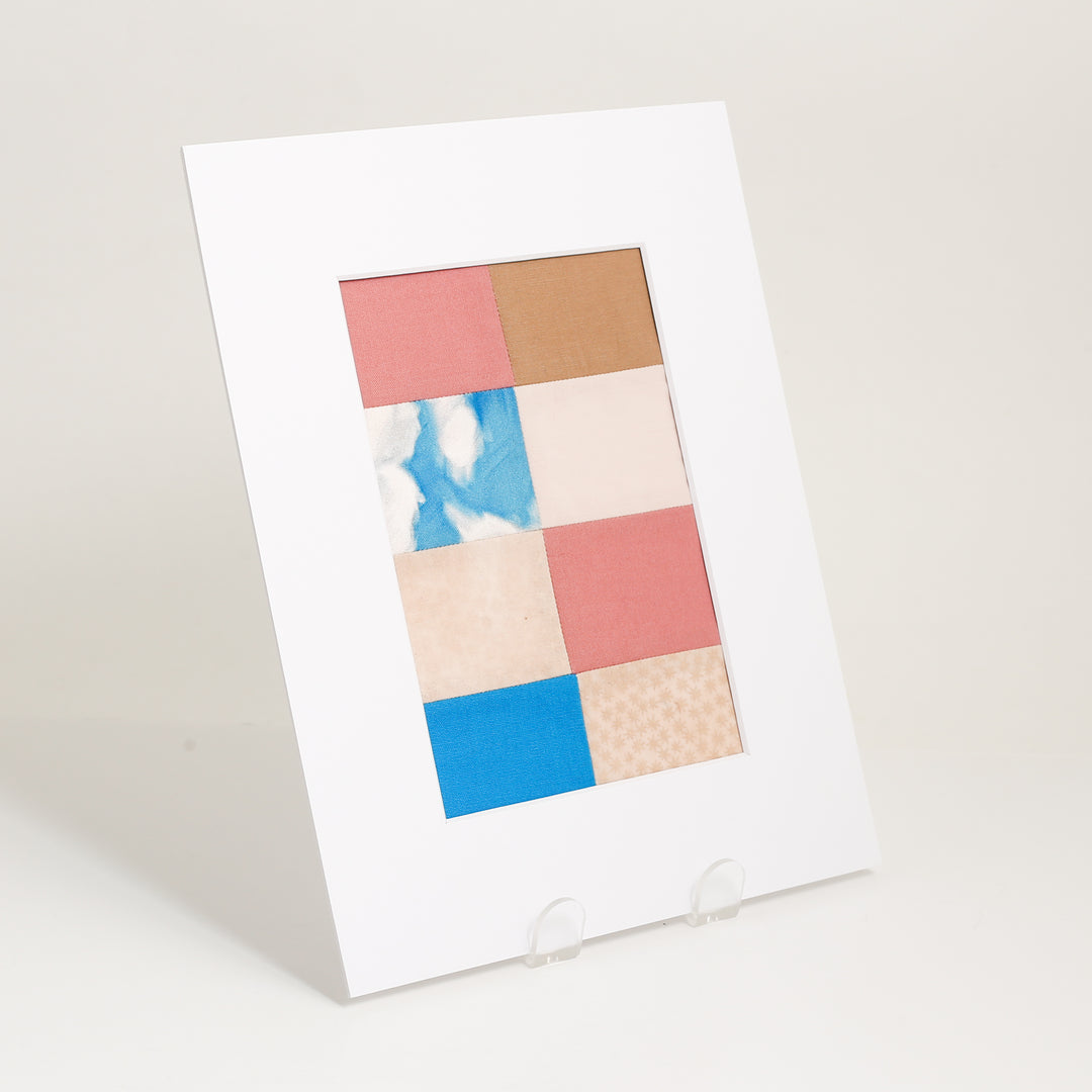 Matted Patchwork 'Prints' - 8 x10"