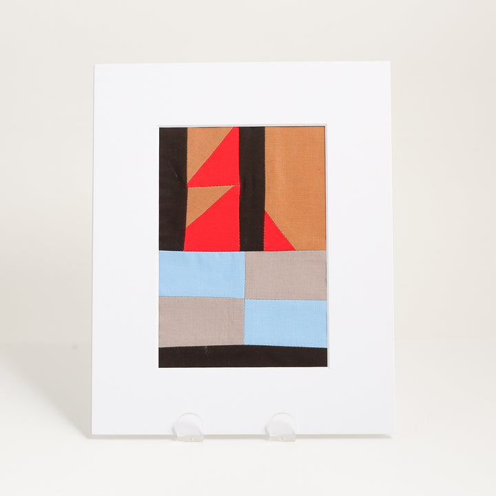 Matted Patchwork 'Prints' - 8 x10"