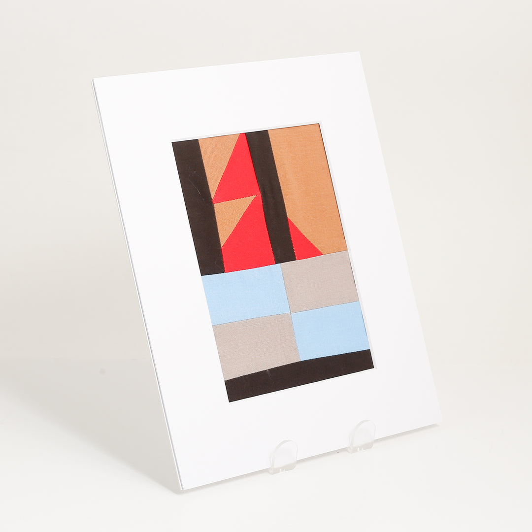 Matted Patchwork 'Prints' - 8 x10"