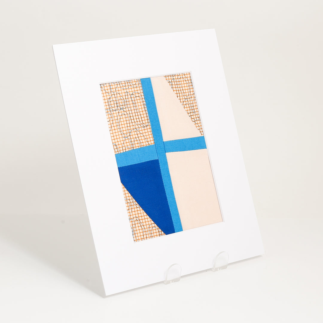 Matted Patchwork 'Prints' - 8 x10"
