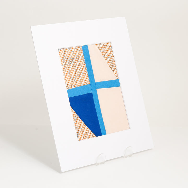 Matted Patchwork 'Prints' - 8 x10"