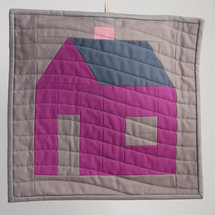 Home Quilted Wall Hanging - Purple