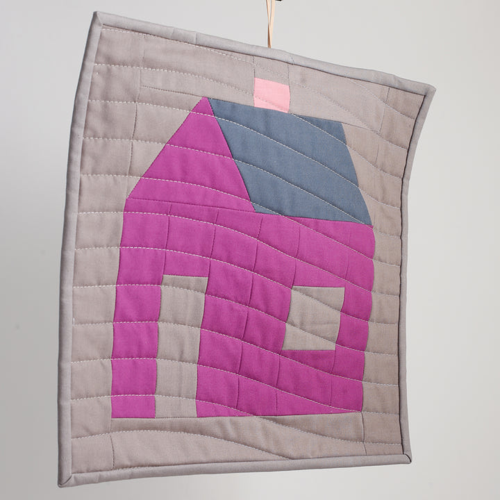 Home Quilted Wall Hanging - Purple