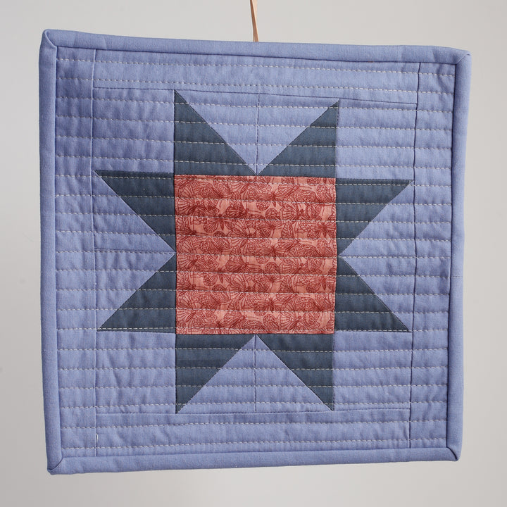 Sawtooth Star Quilted Wall Hanging - Butterflies