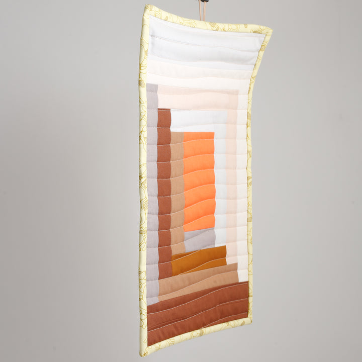 Log Cabin Quilted Wall Hanging