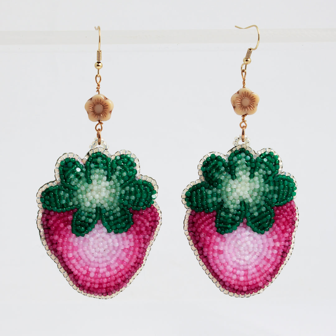 Sparkling Gardens Flat Stitch Earring