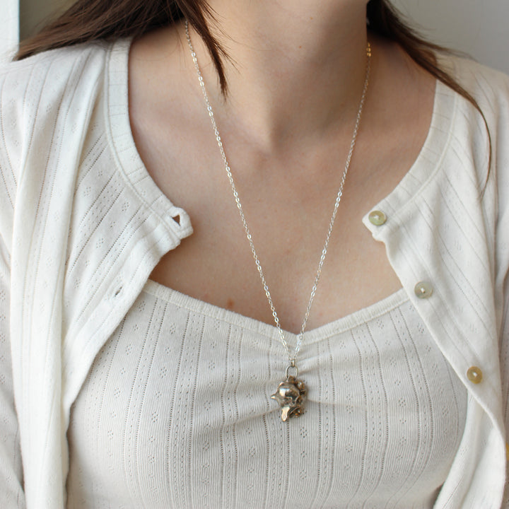 Necklace, Silver Droplet