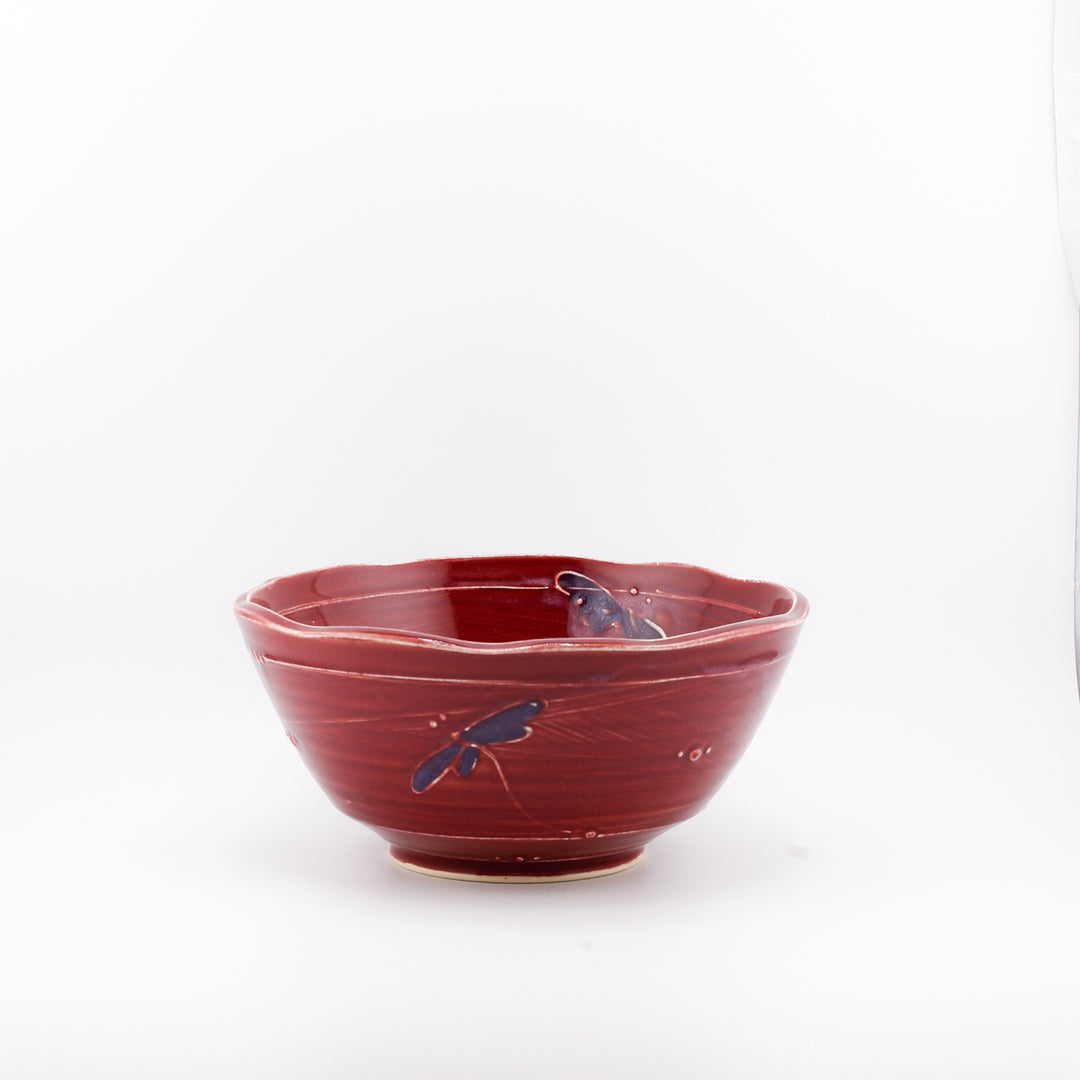 3 Bowl Set With Dragonflies