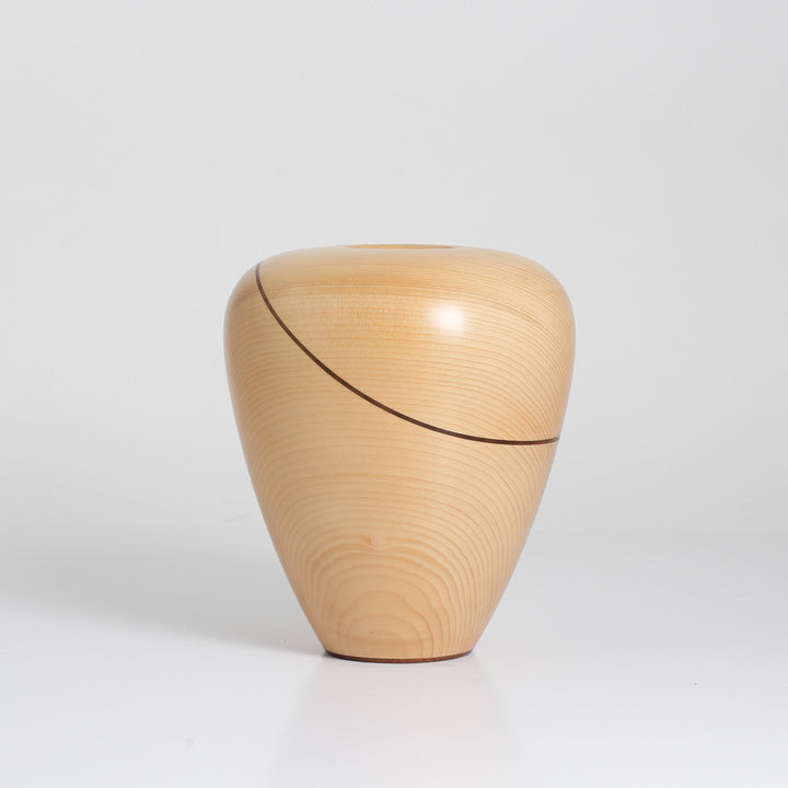 Decorative Vase, Yellow Cedar & Walnut