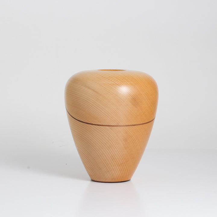 Decorative Vase, Yellow Cedar & Walnut
