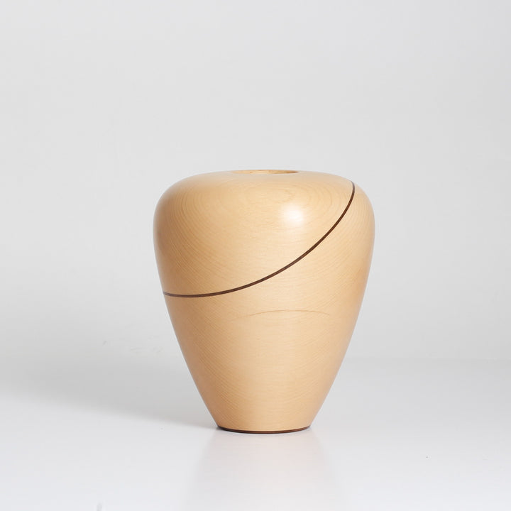 Decorative Vase, Yellow Cedar & Walnut