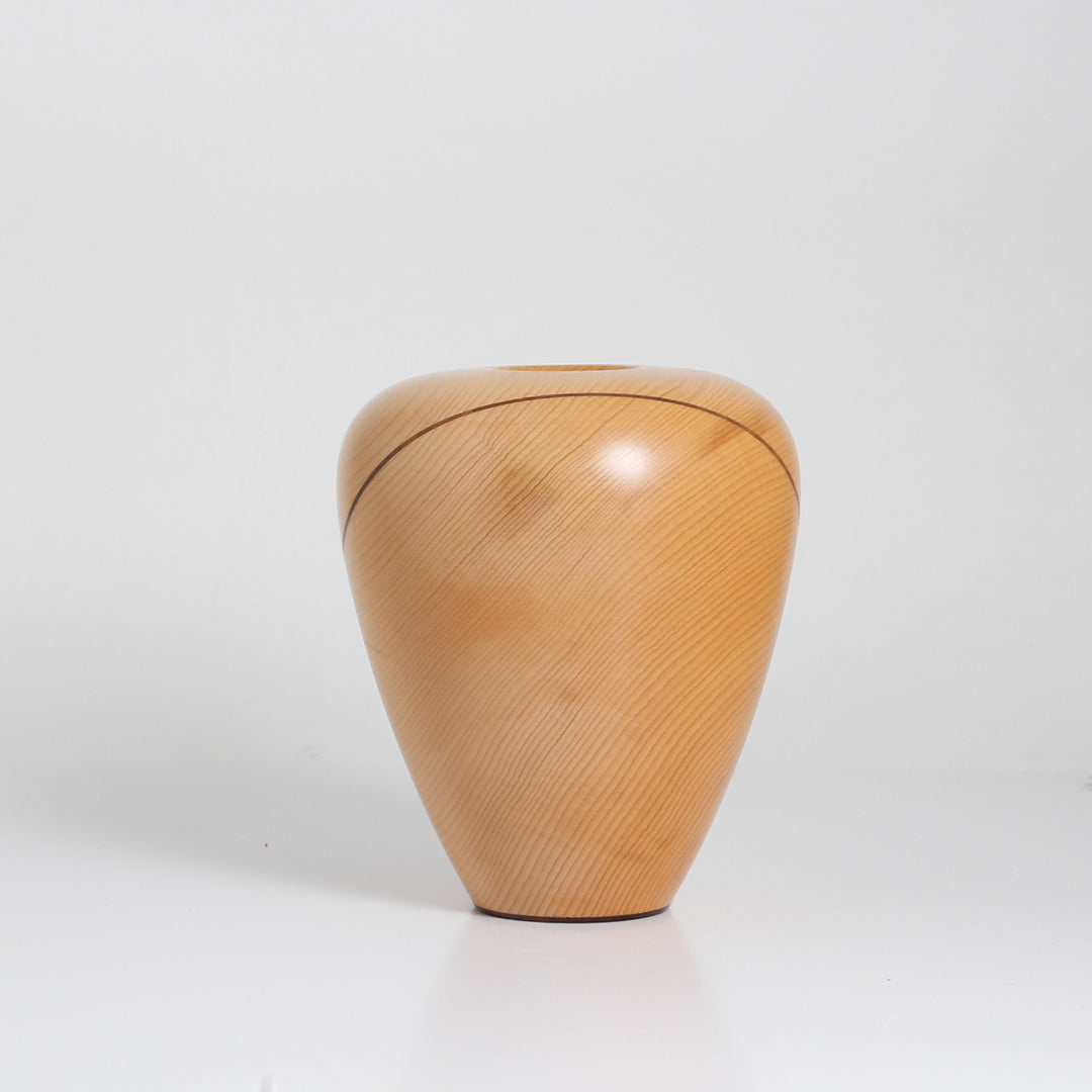 Decorative Vase, Yellow Cedar & Walnut