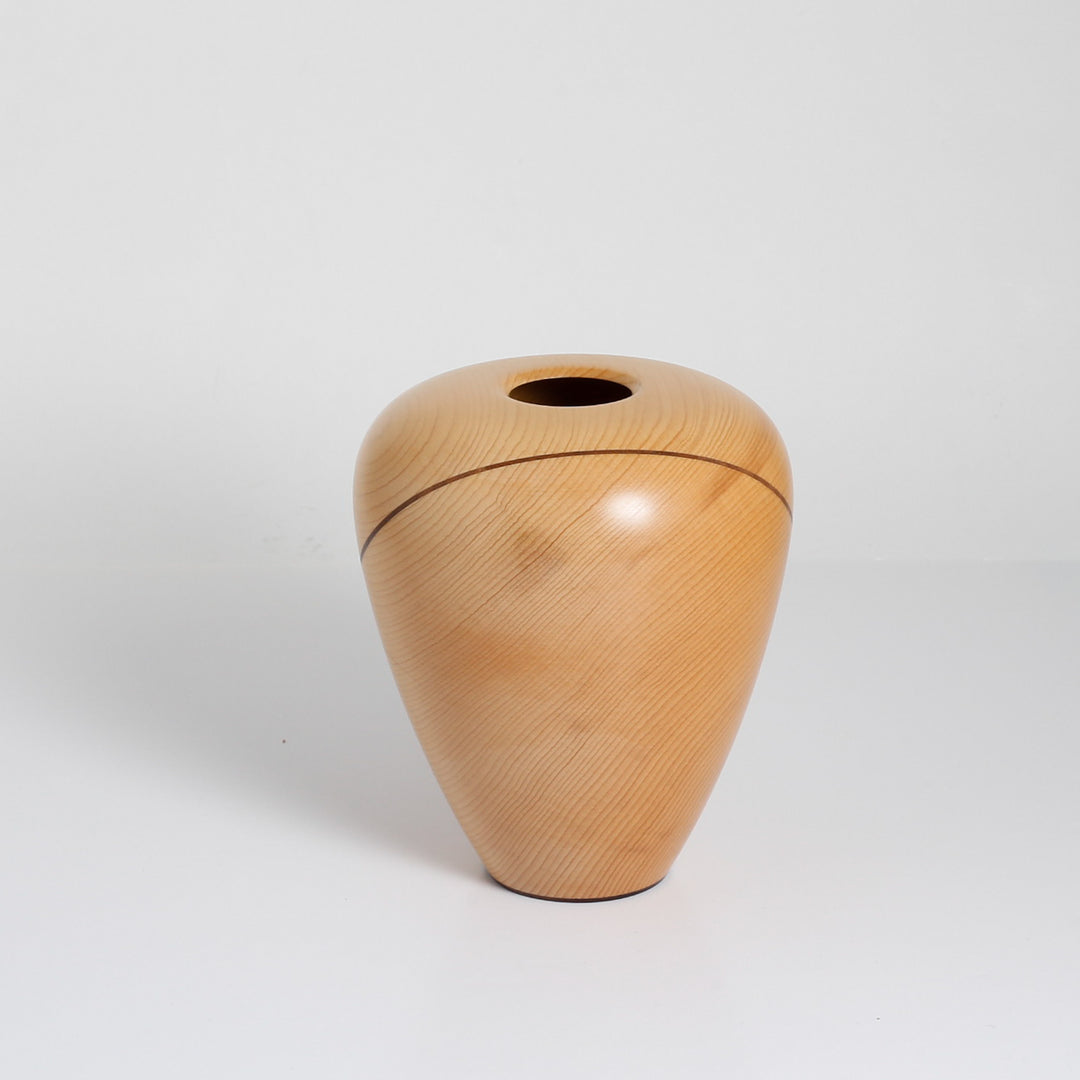 Decorative Vase, Yellow Cedar & Walnut