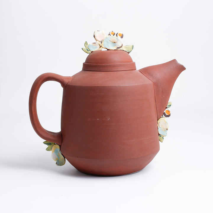 Teapot, Structural w/ Flowers