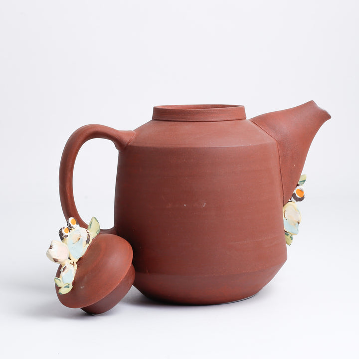 Teapot, Structural w/ Flowers