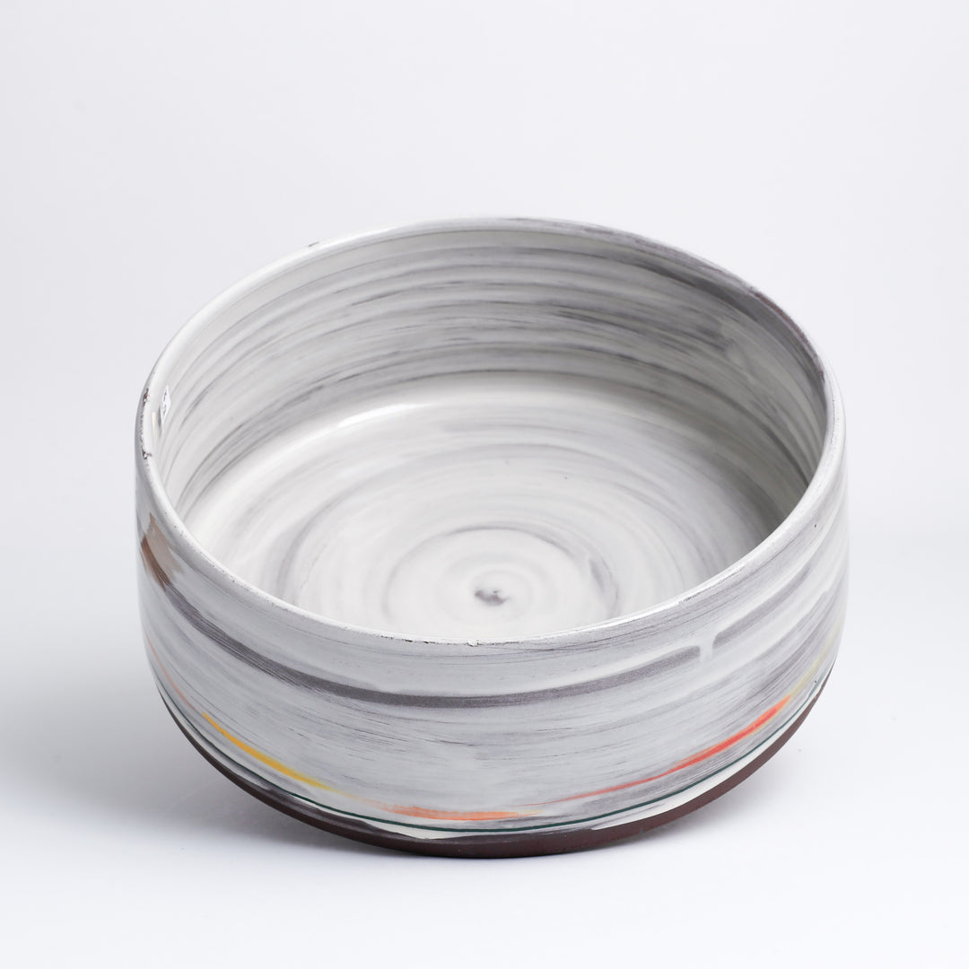 Bowl, Lrg, Flat, Winter Sky