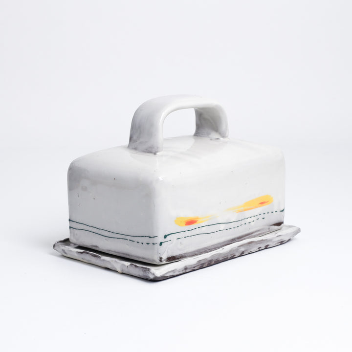 Butter Dish, Winter Sky