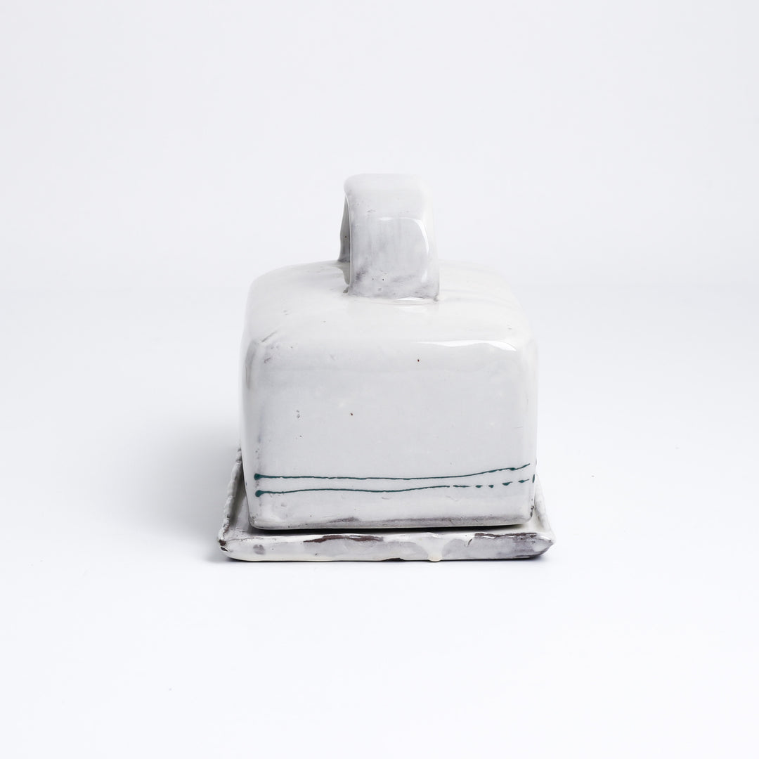 Butter Dish, Winter Sky