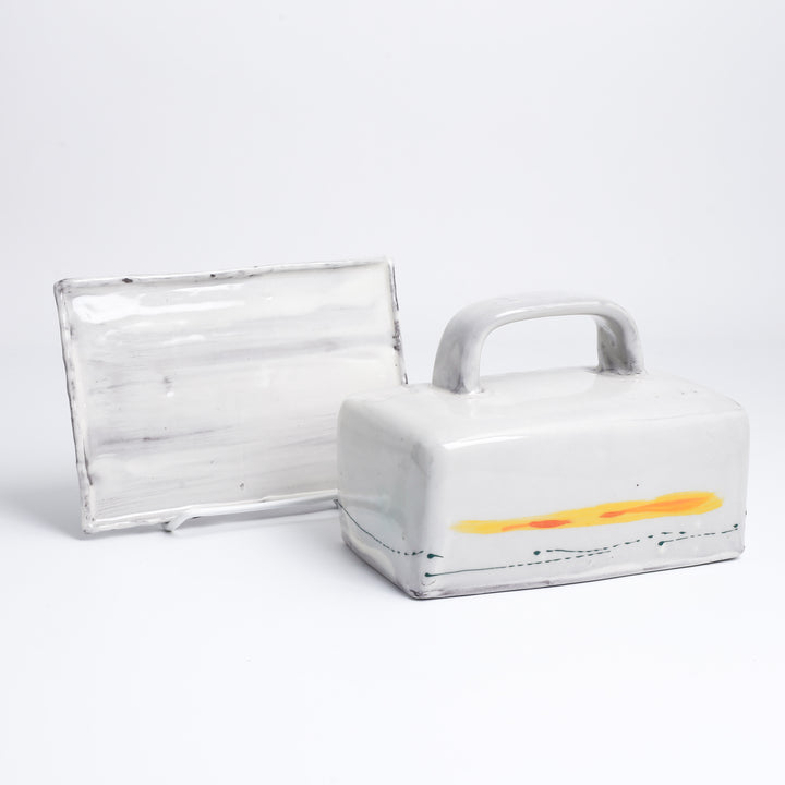 Butter Dish, Winter Sky