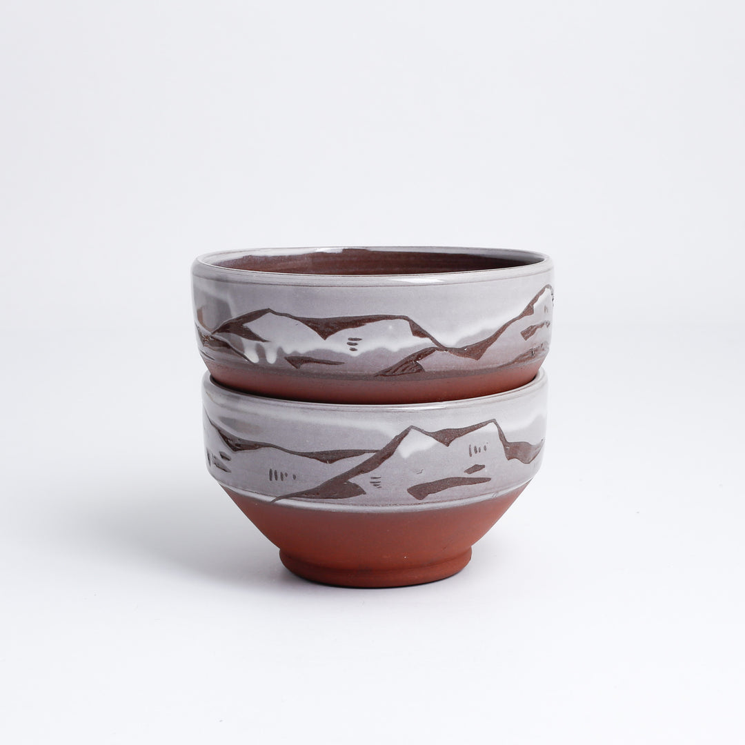 Bowl, Soup, Mountain