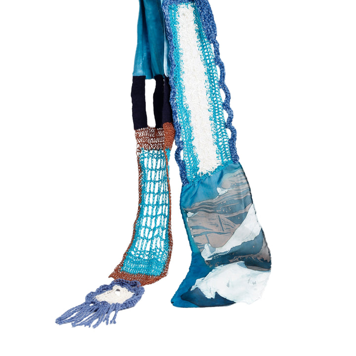 Mixed Media Crochet Scarf, LG