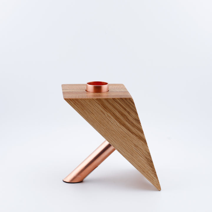 Small Oak Candle Holder #1.3