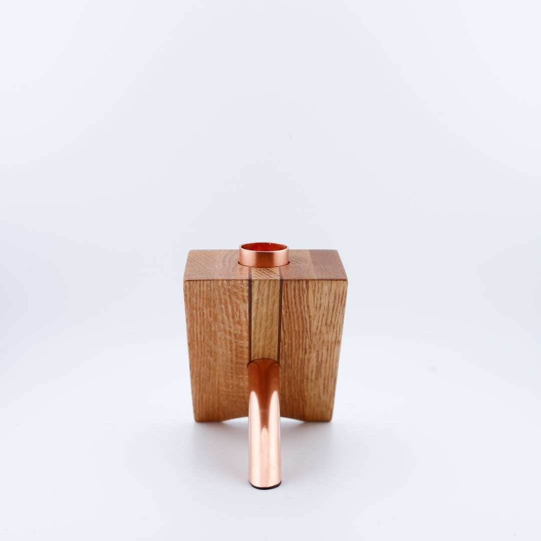 Small Oak Candle Holder #1.3