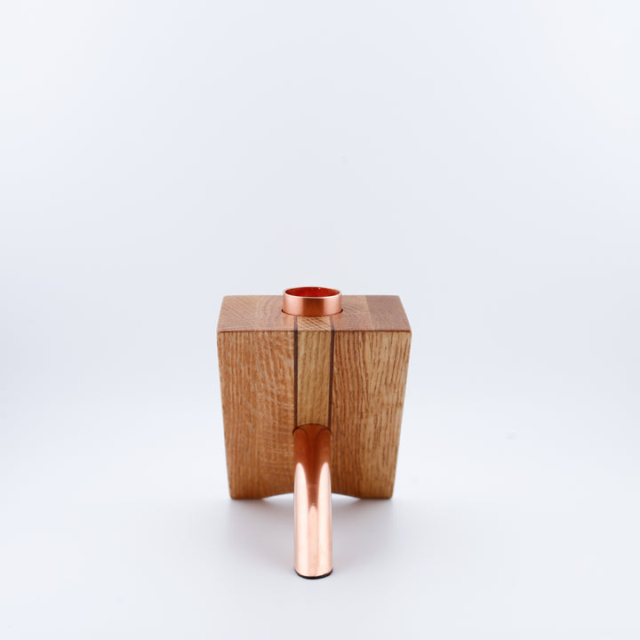 Small Oak Candle Holder #1.3