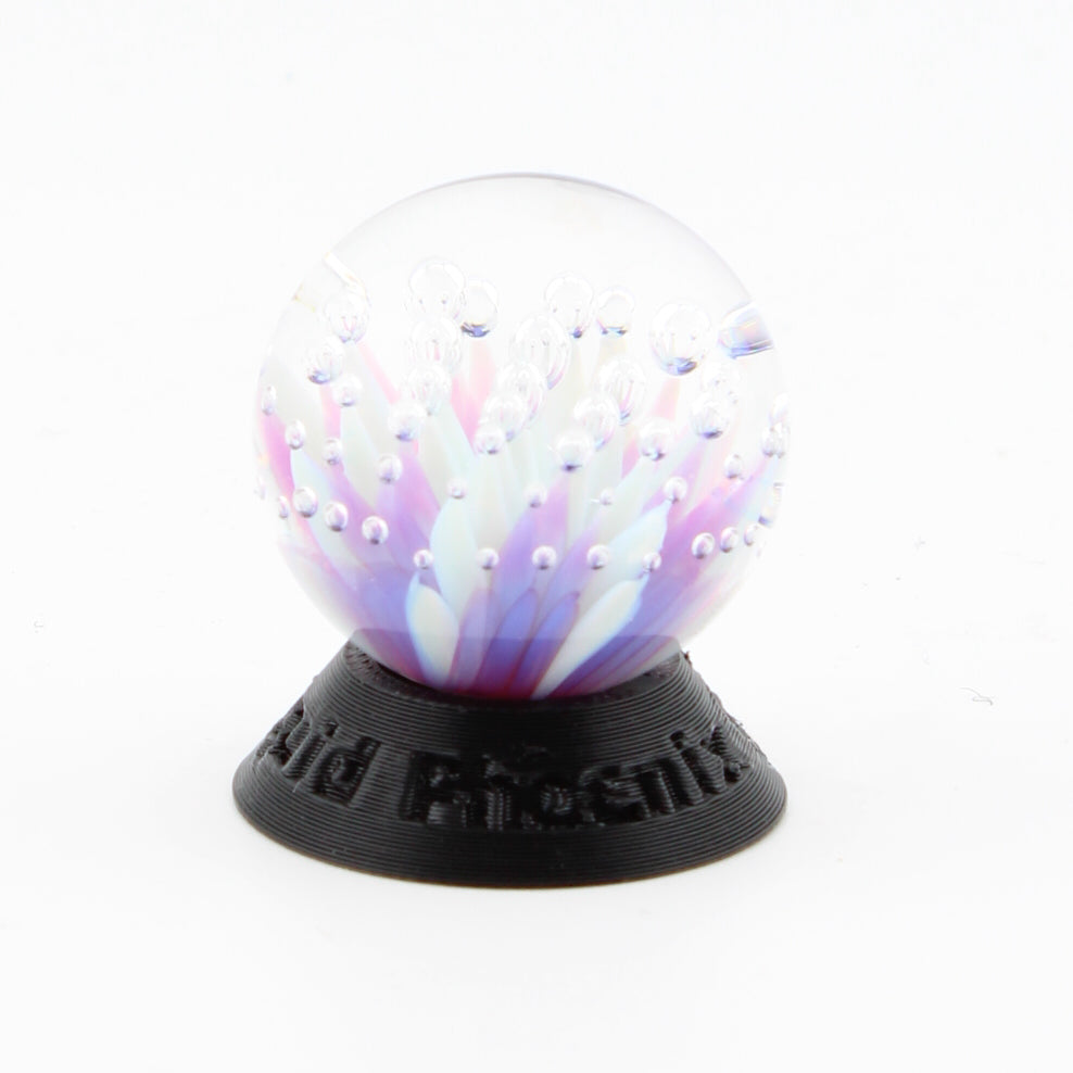 #13 Purple and light blue Glass Airtrap Marble