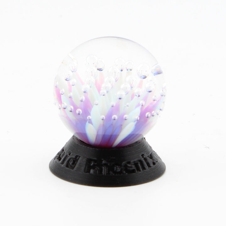#13 Purple and light blue Glass Airtrap Marble