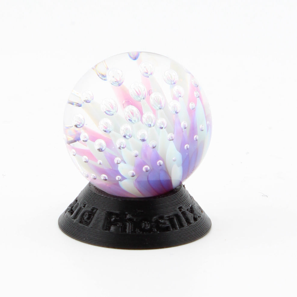 #13 Purple and light blue Glass Airtrap Marble