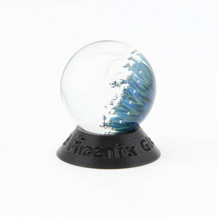 #14 Blue Glass Airtrap Marble