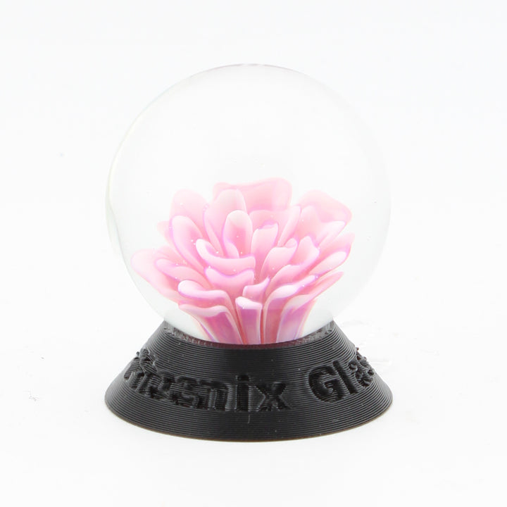 #16 Glass Flower Marble in Pinks