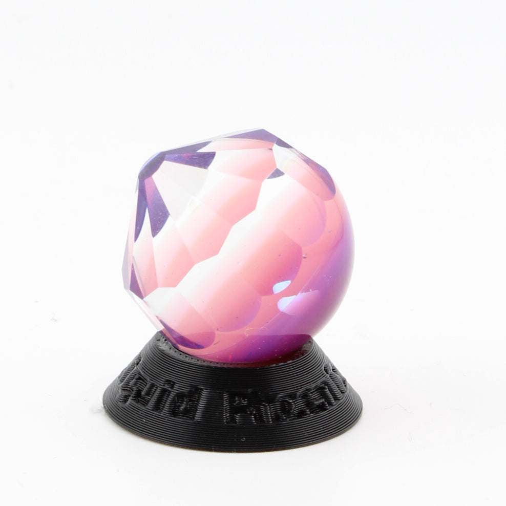 #20  Faceted Glass Marble with Tumbled Opal