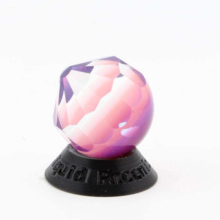 #20  Faceted Glass Marble with Tumbled Opal