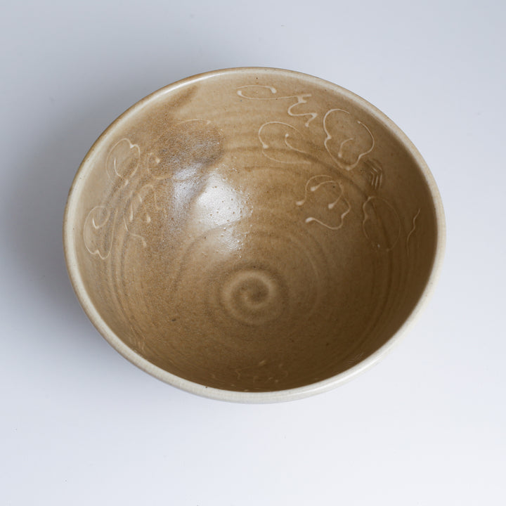 Bowl 551, Celadon, Iris trail
