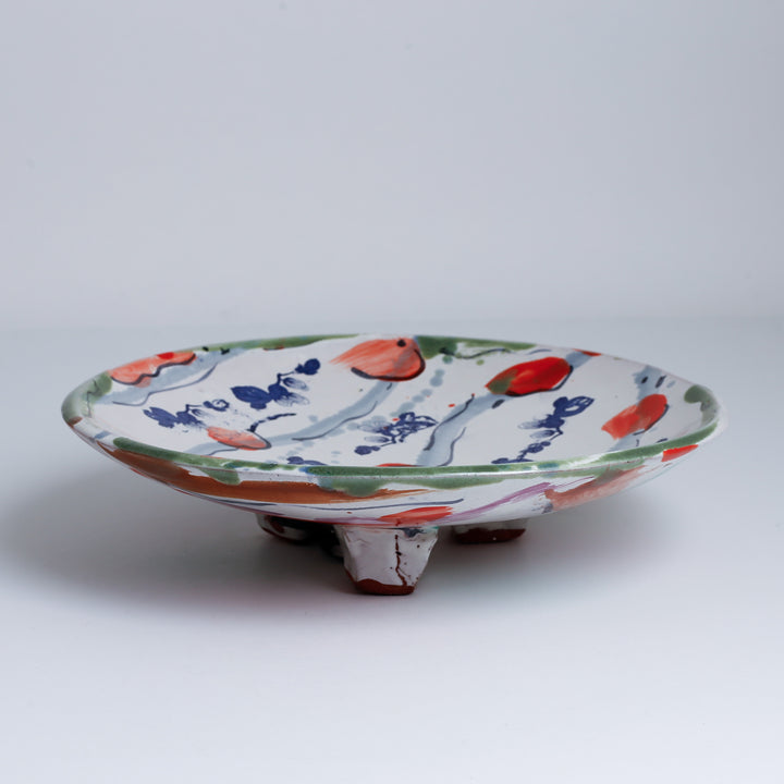 Plate, 88, FlrlDecal/OrngSplash