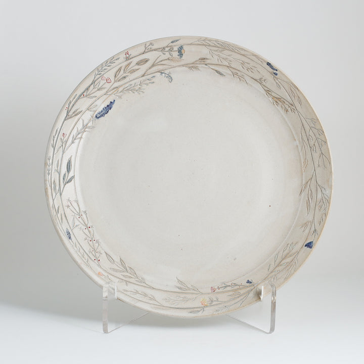 Large botanical serving platter