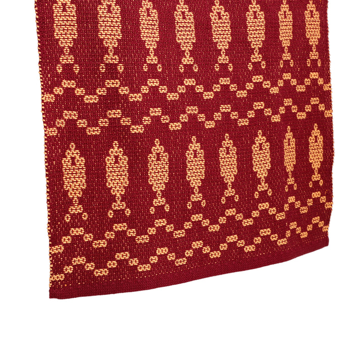 Tea Towel, Fish, Wine/Orange