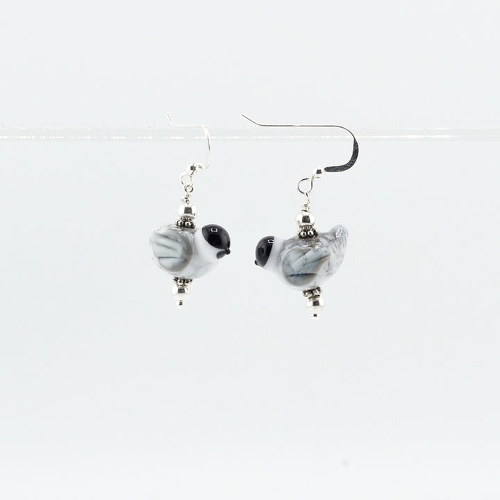 Earrings, Chickadee Dangle