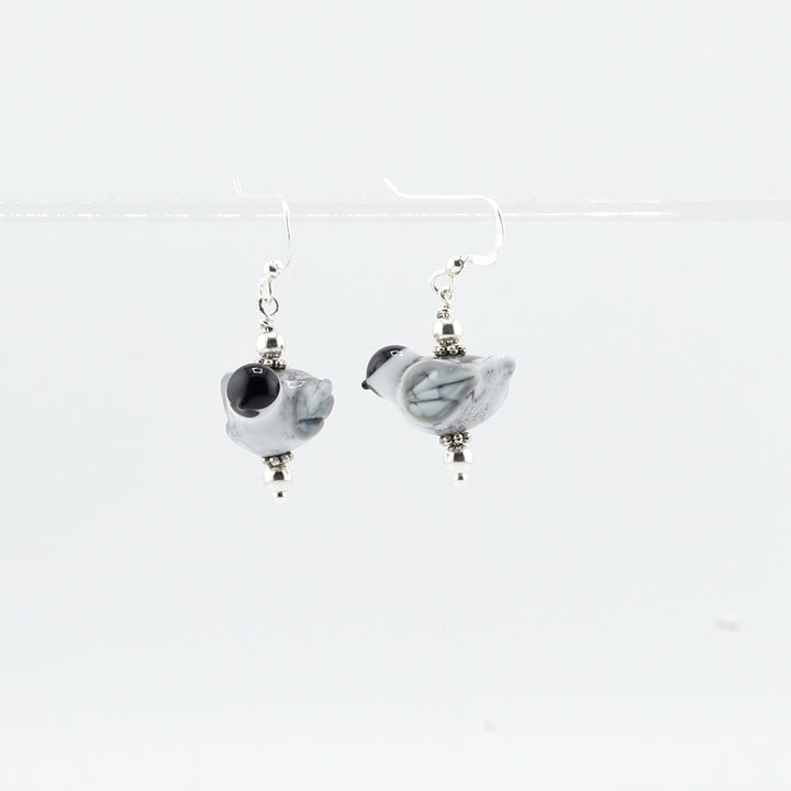 Earrings, Chickadee Dangle