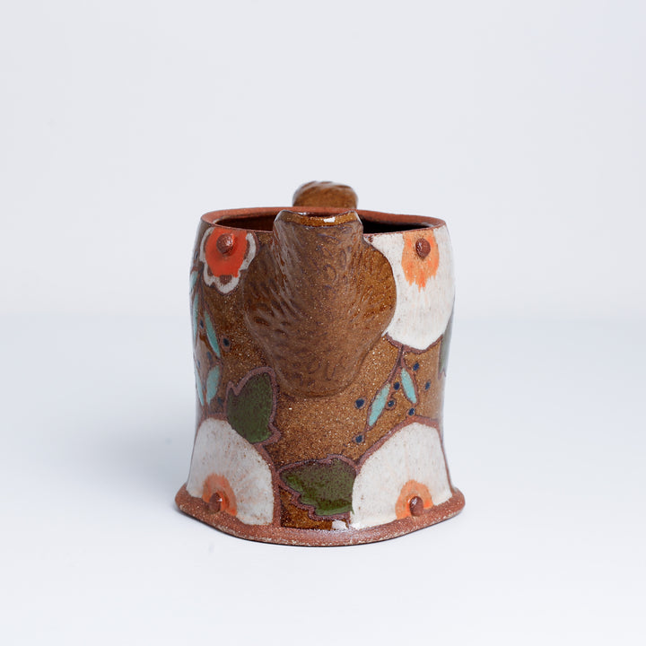 Pitcher, Amber White Flower